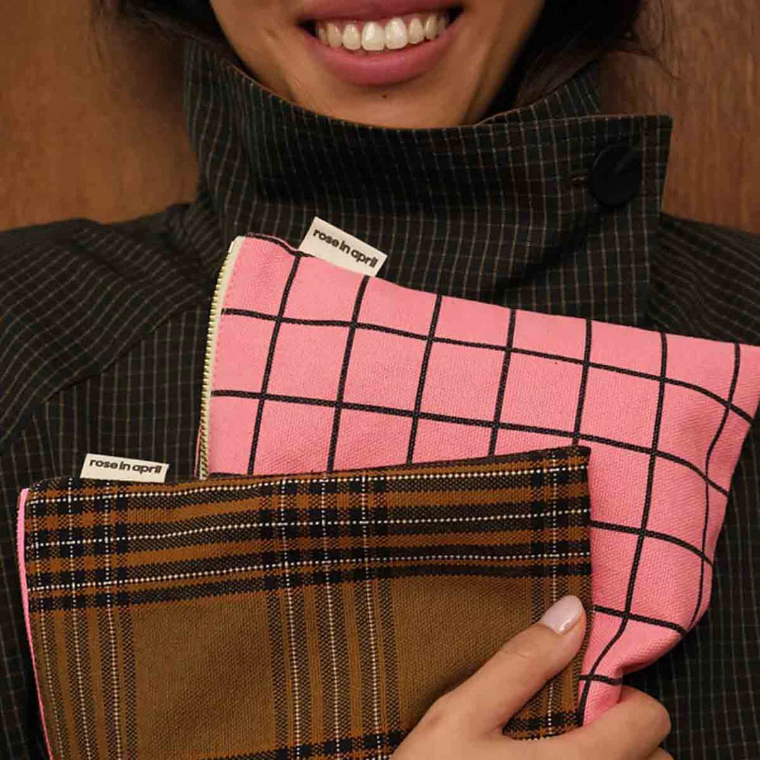 Pouch - Lili - Tartan Check | Rose in April