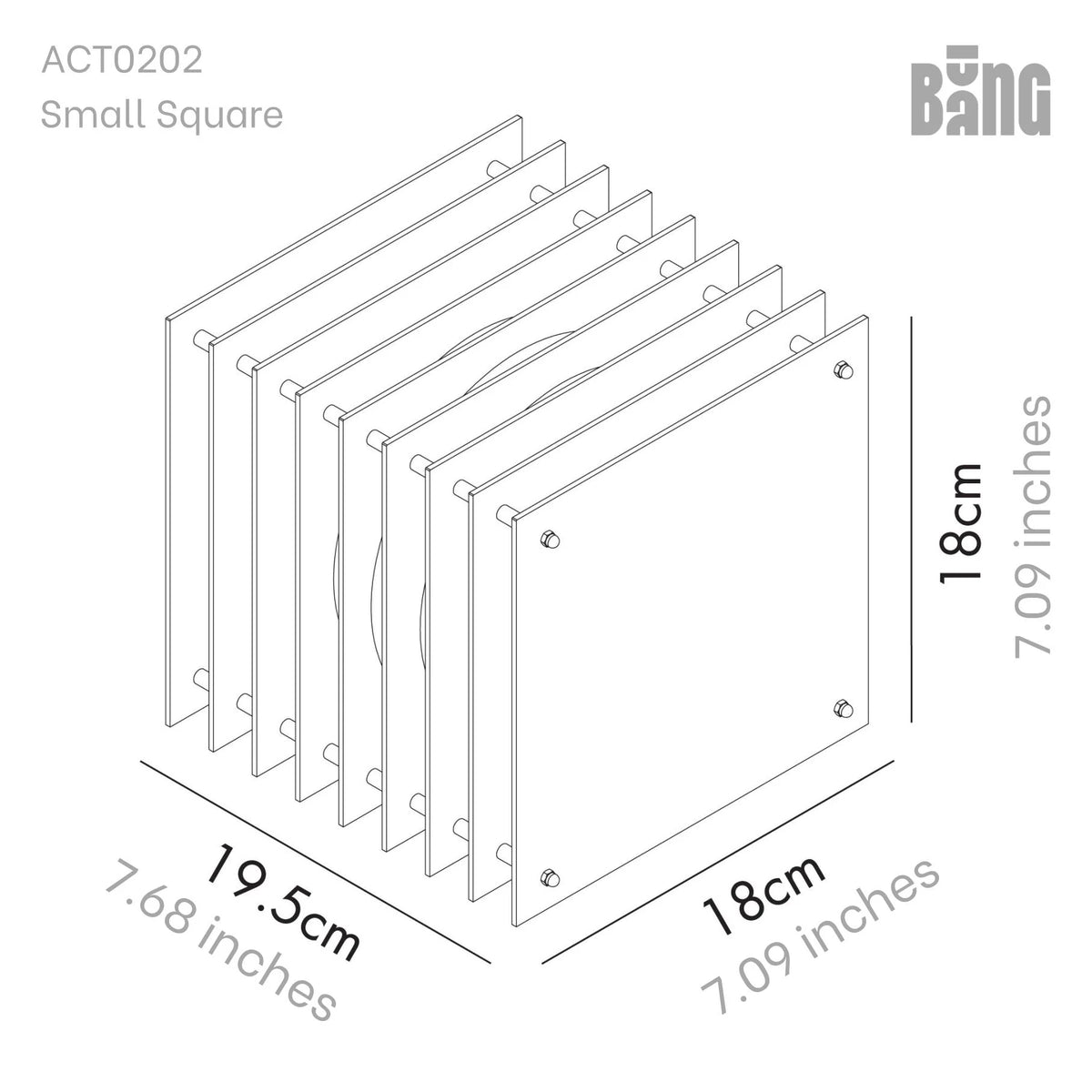 Lop lamp small square - dreamy | BaNG Design