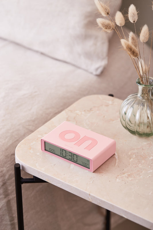 Digitale wekker Flip Classic - Pink | Lexon