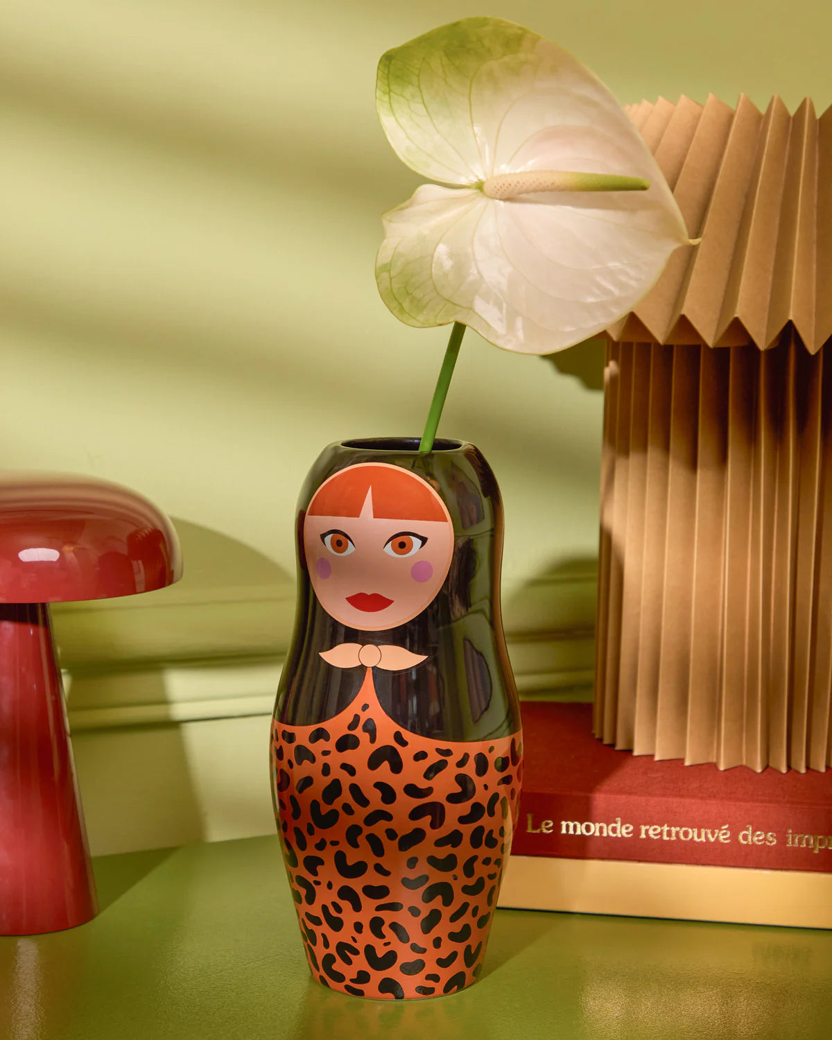 Vase Dolls Leopard | Fluid market