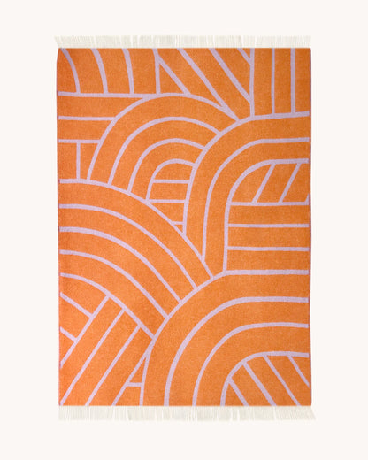 Lines Plaid - Lilac Orange | Maison Deux