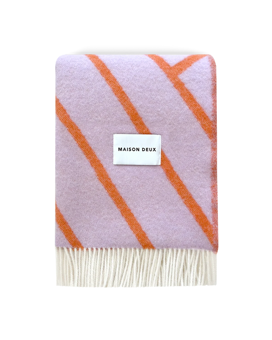 Lines Plaid - Lilac Orange | Maison Deux