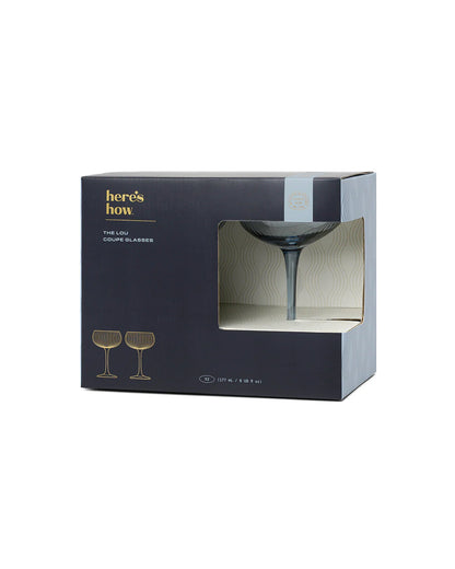 Lou Coupe Glasses - Blue - set van 2 | Here's How - de inKijk