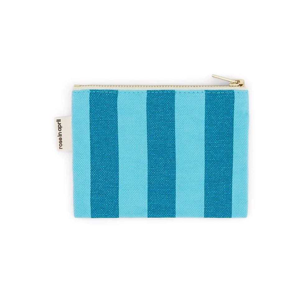 Purse - Marie - Stripes Tahitian/Capri Blue | Rose in April