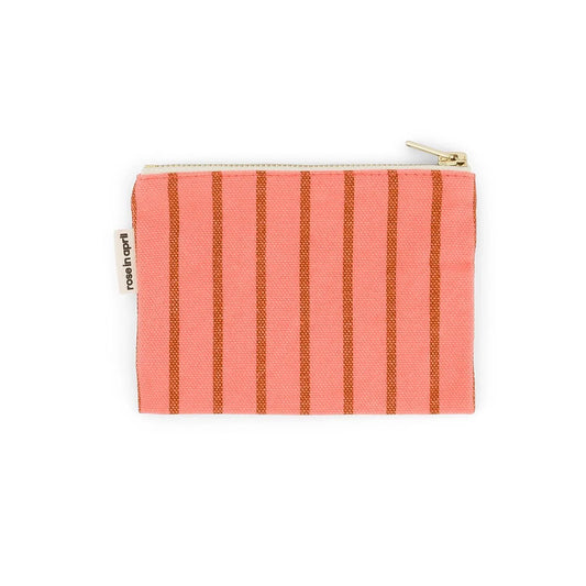 Purse - Marie - Pecan / Corail Tennis Stripes | Rose in April