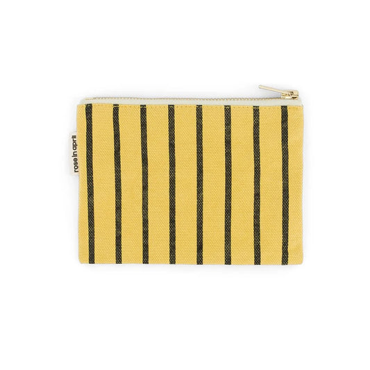 Purse - Marie - Black/Bambou Tennis Stripes | Rose in April
