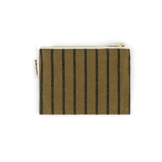Purse - Marie - Olive Tennis Stripes | Rose in April