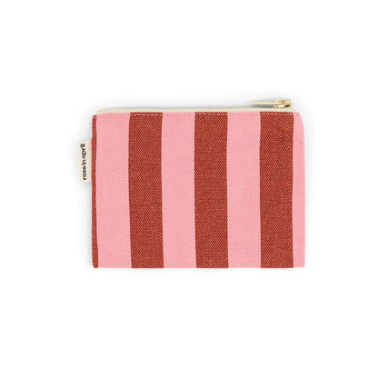 Purse - Marie - Brick / Pink Stripes | Rose in April