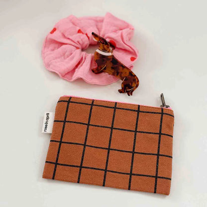 Purse - Marie - Ginger School Check | Rose in April