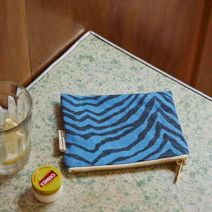 Purse - Marie - Greek Blue Zebrou | Rose in April