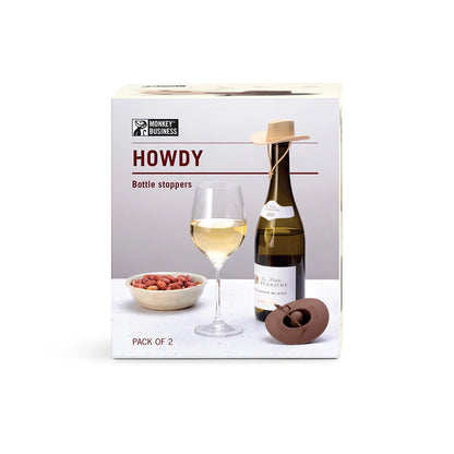 Howdy - bottle stopper - pack of 2 | Monkey Business