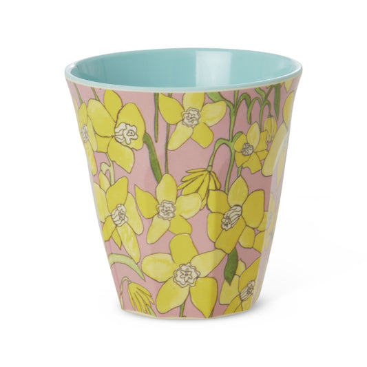Beker - Zacht roze - Daffodils Print | RICE