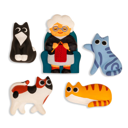 Cat lady Magnets | Kikkerland