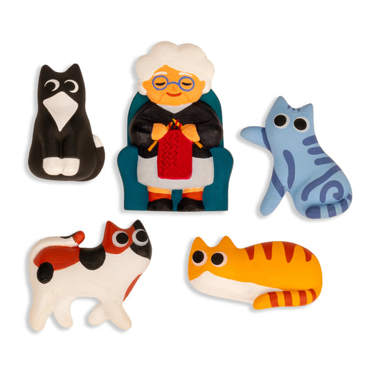 Cat lady Magnets | Kikkerland