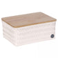 Top fit medium high - basket with bamboo cover - champagne | Handed By - de inKijk