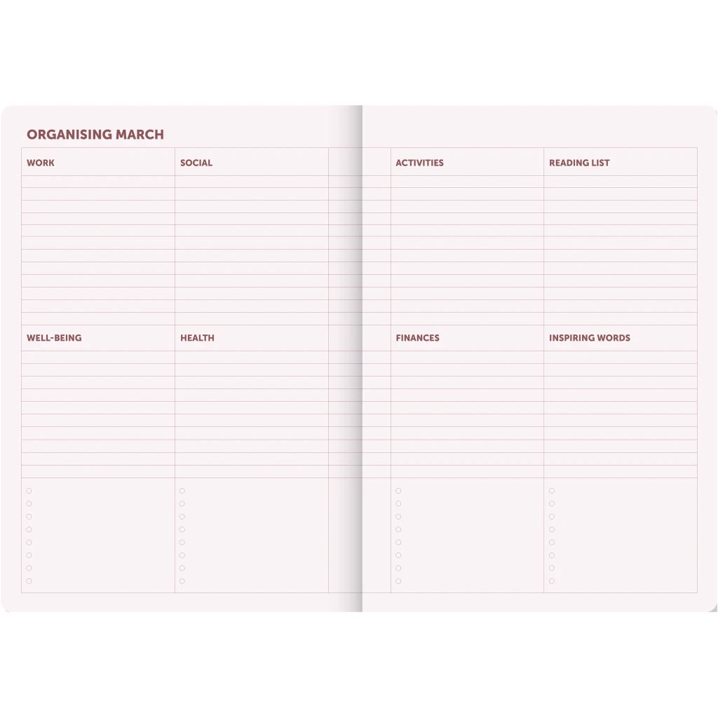 Organizer 2027 - Bordeaux/Pink | A-Journal