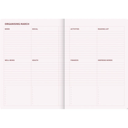 Organizer 2027 - Bordeaux/Pink | A-Journal