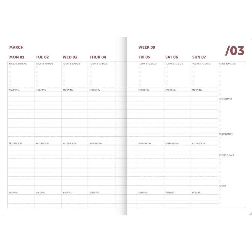 Organizer 2027 - Bordeaux/Pink | A-Journal