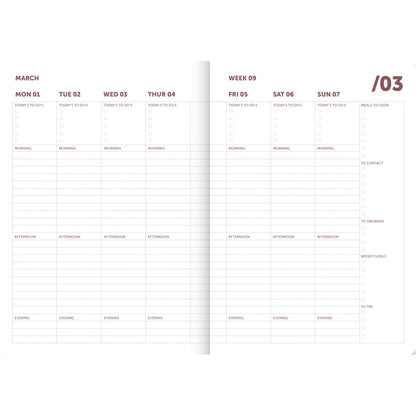 Organizer 2027 - Bordeaux/Pink | A-Journal