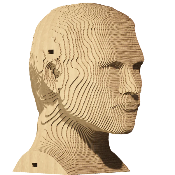3D Cardboard Sculpture Puzzle - Freddie Mercury | Cartonic