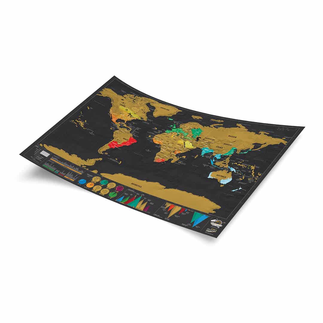 Scratch map deluxe travel | Suck UK