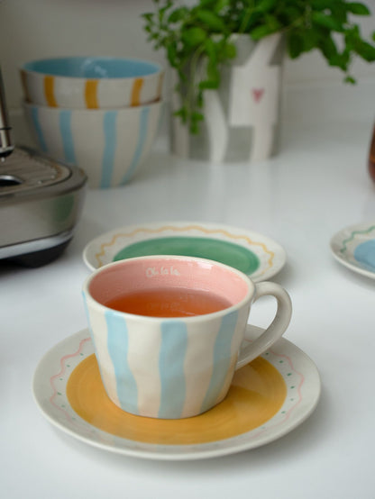 Plate swirly hearts - set van 4 | And Nook