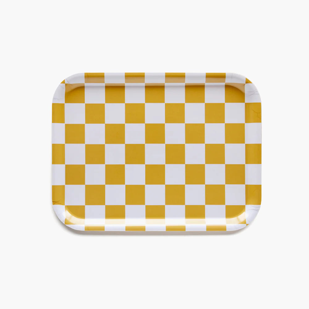 Mustard Checker -  Serving Tray | BLU KAT