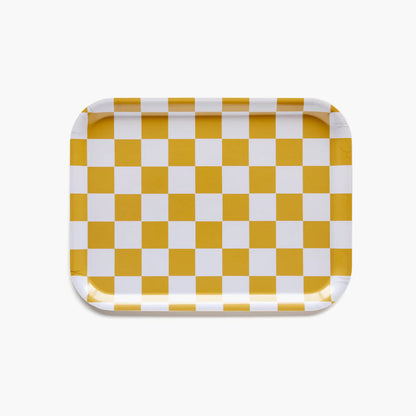Mustard Checker -  Serving Tray | BLU KAT