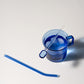 Glass mug - blue - 3,5dl | Muurla - de inKijk