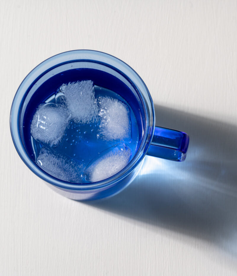 Glass mug - blue - 3,5dl | Muurla - de inKijk