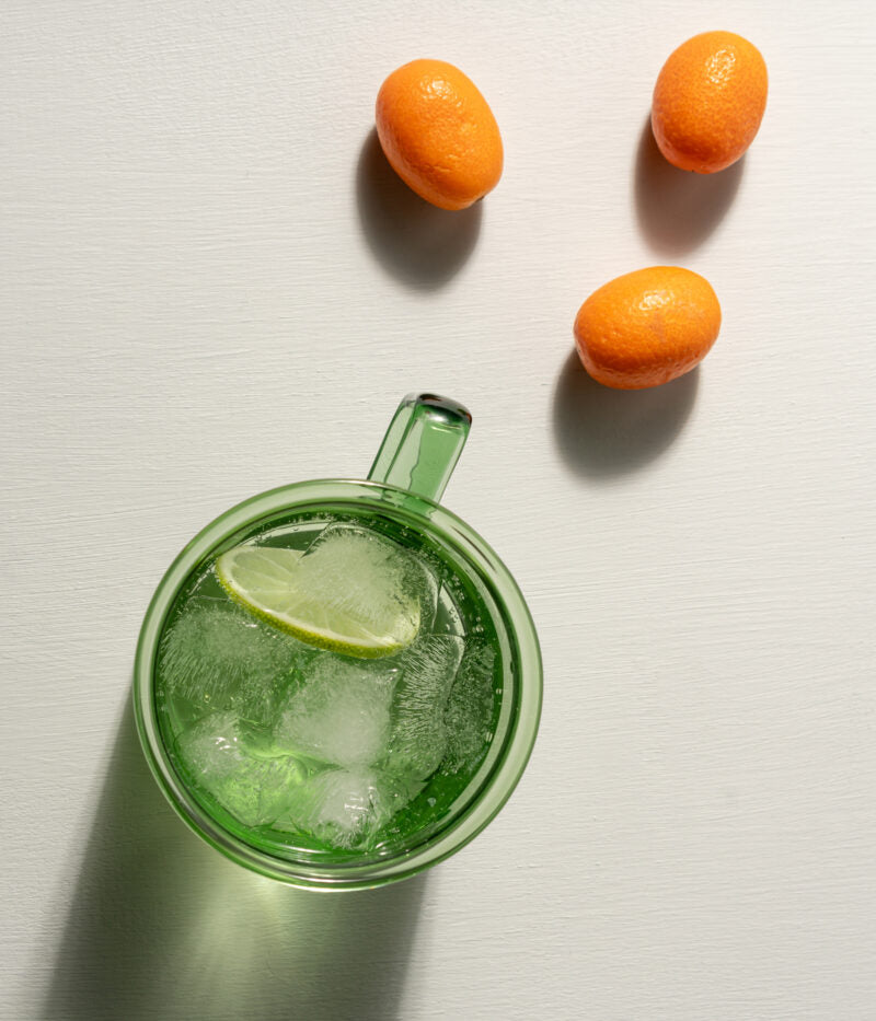 Glass mug - green - 3,5dl | Muurla - de inKijk