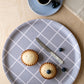 Checks & Stripes tray - grey - 35 cm | Muurla - de inKijk