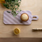 Chop & Serve board Stripes - amber/grey - 13x33 cm | Muurla - de inKijk