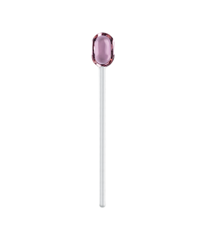 Glass spoon - pink/clear | Muurla - de inKijk