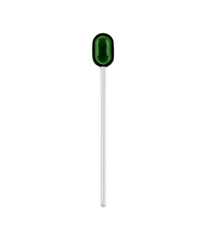 Glass spoon - green/clear | Muurla - de inKijk