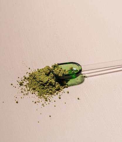 Glass spoon - green/clear | Muurla - de inKijk