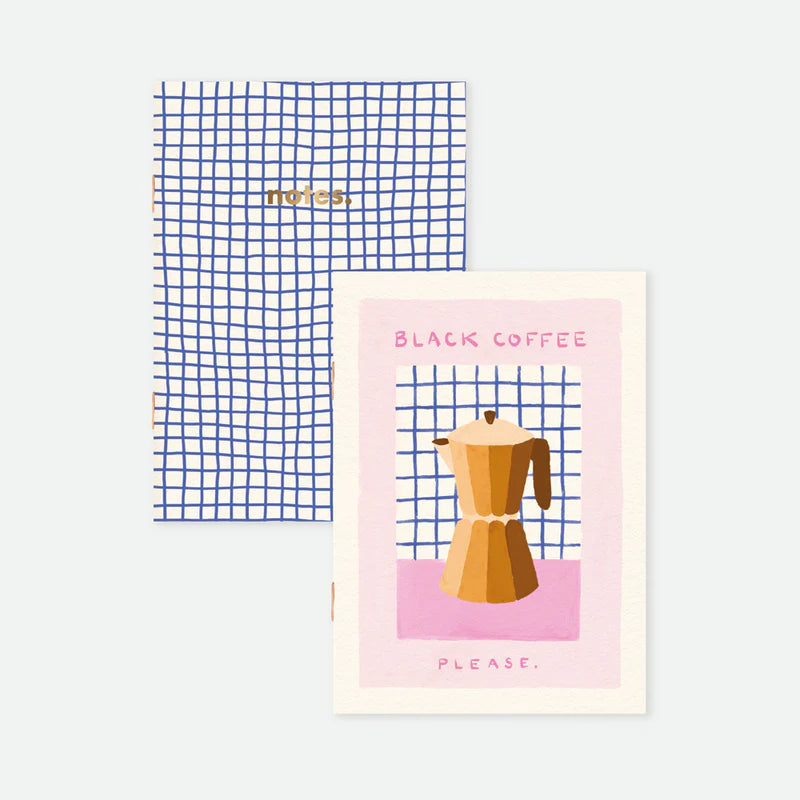 Duo Black Coffee - Pocket Notebook A6 | All the ways to say - de inKijk