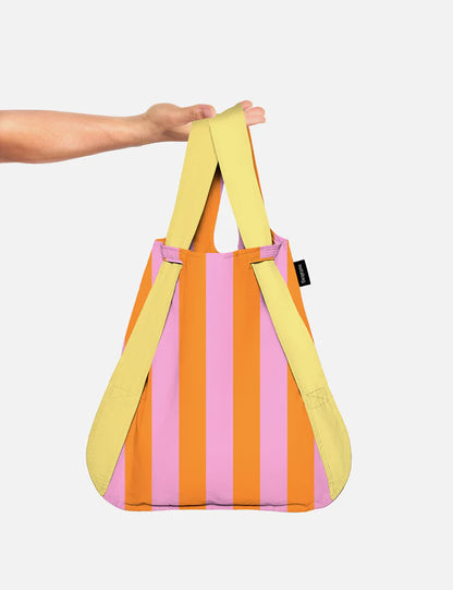 Rugzak en schoudertas in één - Vanilla Stripes | Notabag