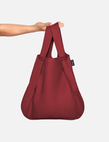 Rugzak en schoudertas in één - Wine Red | Notabag
