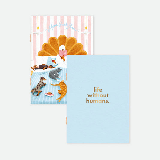 Duo Without Humans - Pocket Notebook A6 | All the ways to say