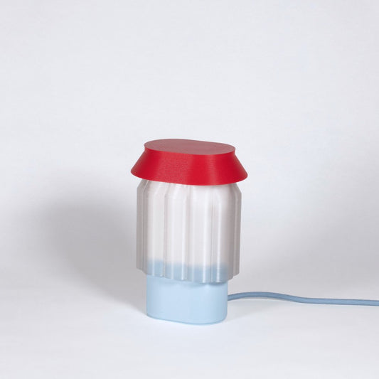 Nour lamp blauw en rood - Warren & Laetitia