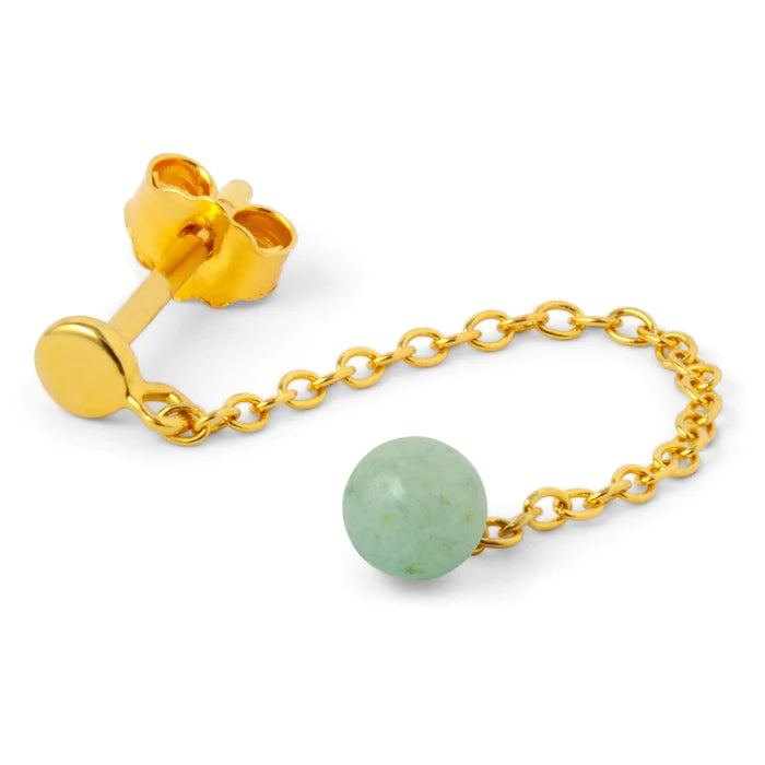Natural Stone Chain - Light Green - 1 stuk | LULU Copenhagen