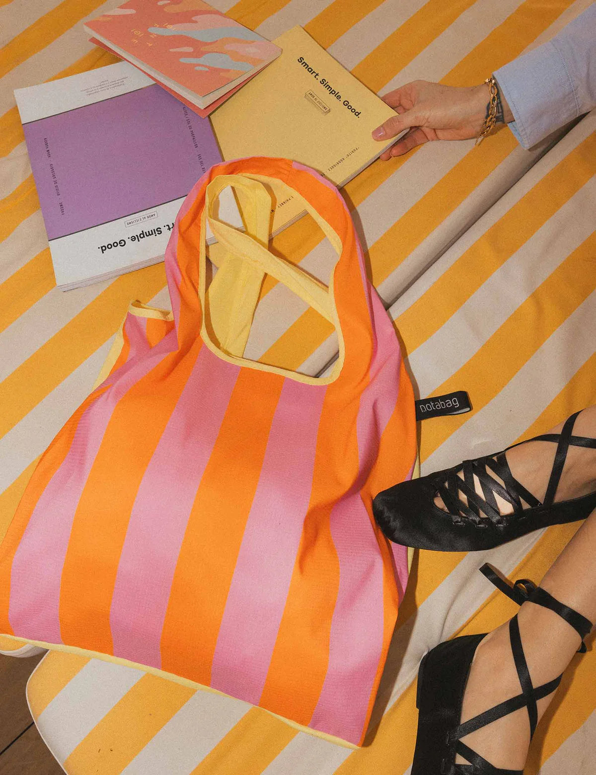 Tote - Vanilla Stripes | Notabag