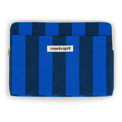 Laptop sleeve 13&14" - Octave - Big stripes Night/Blue | Rose in April