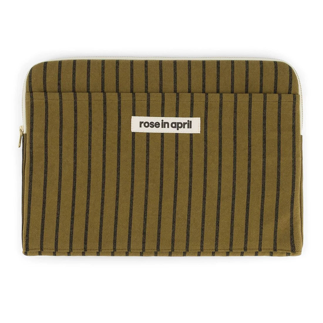 Laptop sleeve 13&14" - Octave - Tennis Stripes Olive | Rose in April