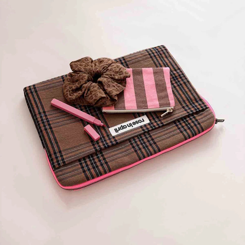 Purse - Marie - Funky Pink/Olive Stripes | Rose in April