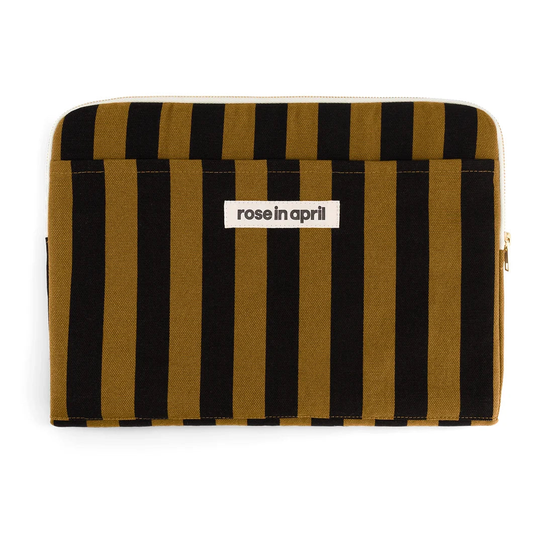 Laptop sleeve 13&14" - Octave - Cumin Stripes | Rose in April