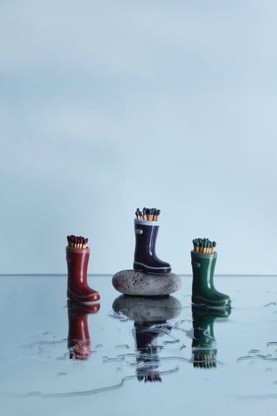 Cowboy boot match holder - green ceramic | Paddywax