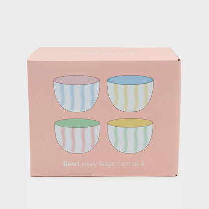 Kom Sway Groot - set van 4 | And Nook