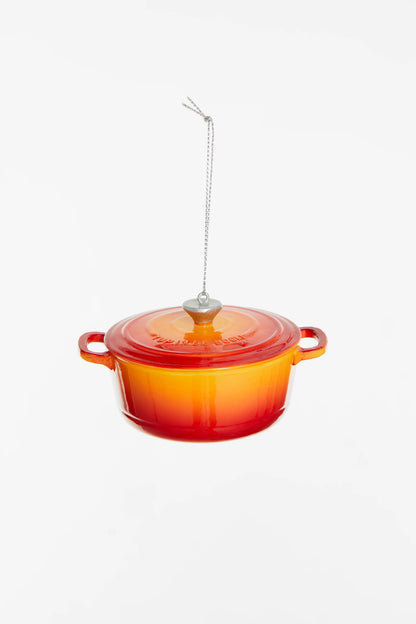 Kerstornament - Gietijzeren Oranje pan | Yup in de boom